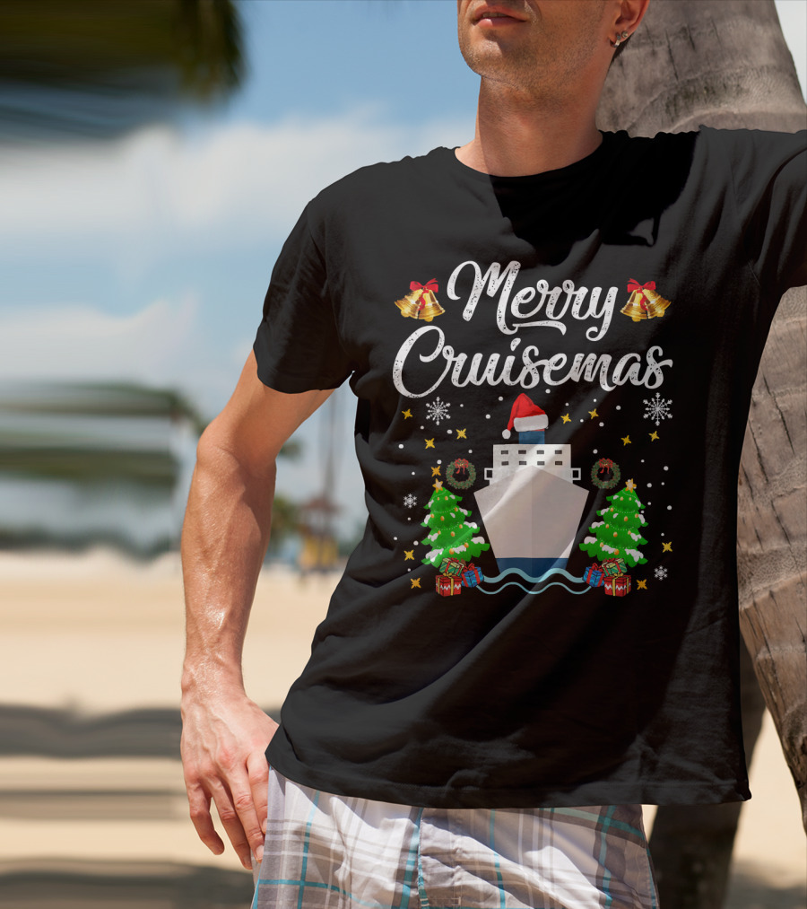 Merry Cruisemas Cruise Ship Christmas Holiday Family Adventure T-Shirt