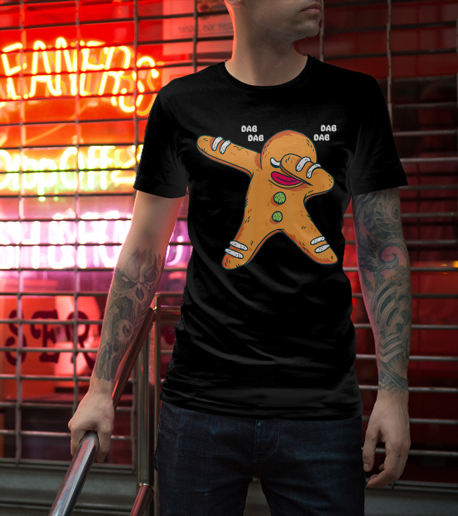 Dab Dab Gingerbread Cookie Christmas Dance T-Shirt