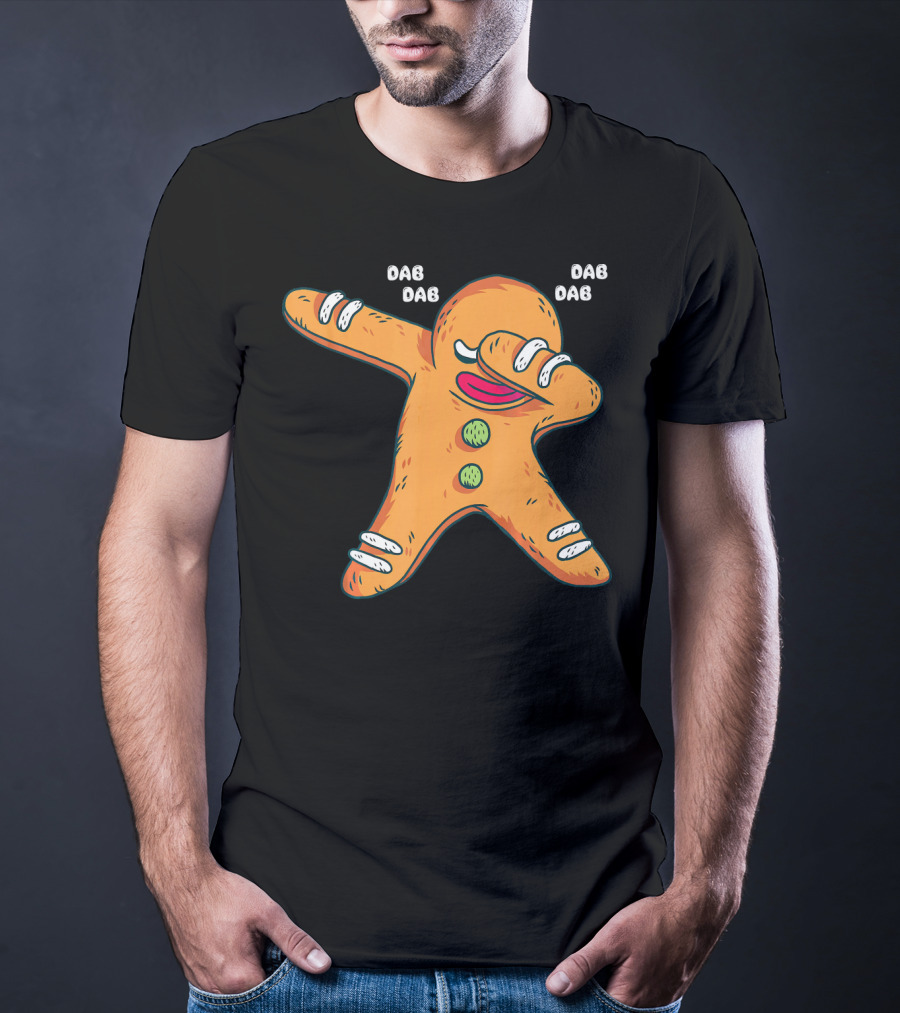 Dab Dab Gingerbread Cookie Christmas Dance T-Shirt