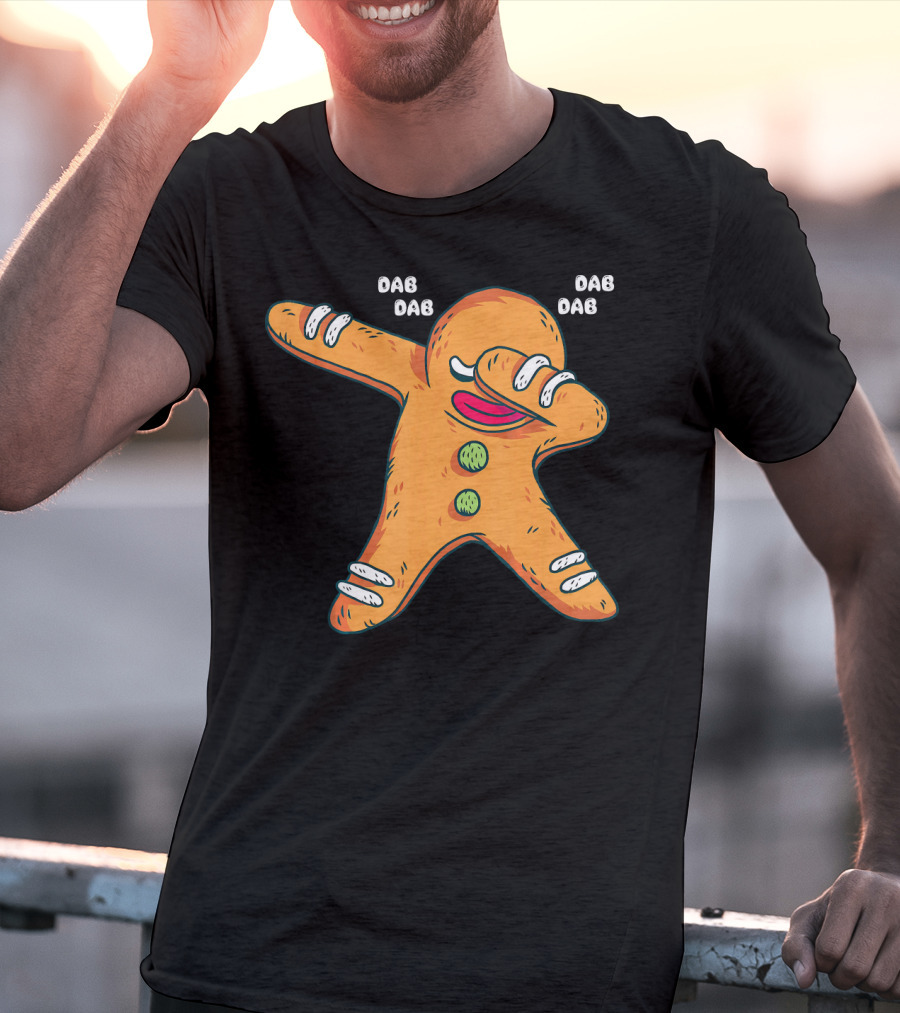 Dab Dab Gingerbread Cookie Christmas Dance T-Shirt