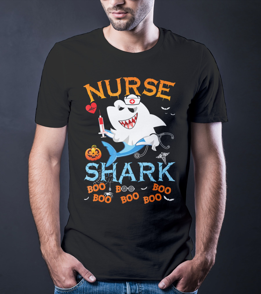 Nurse Shark Halloween Boo Scary Nurse Shark T-Shirt
