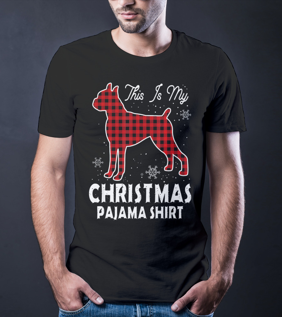 This Is My Christmas Boxer Dog Pajama T-Shirt