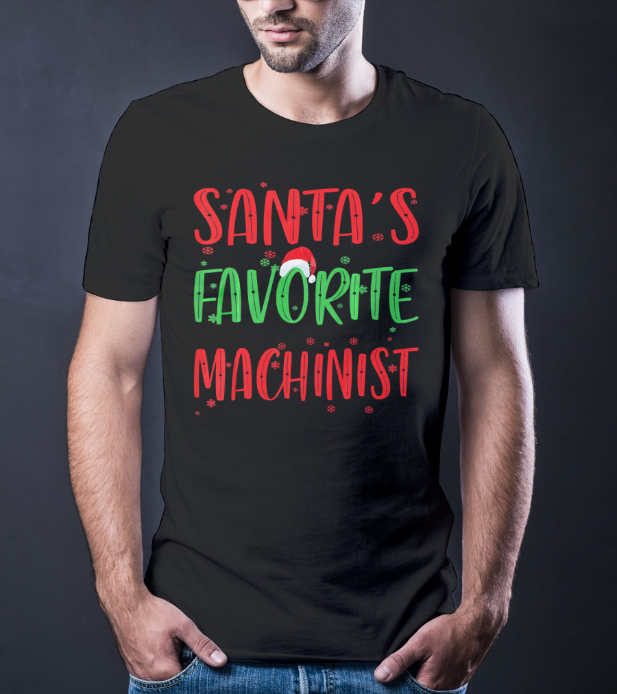 Santa's Favorite Machinist T-Shirt