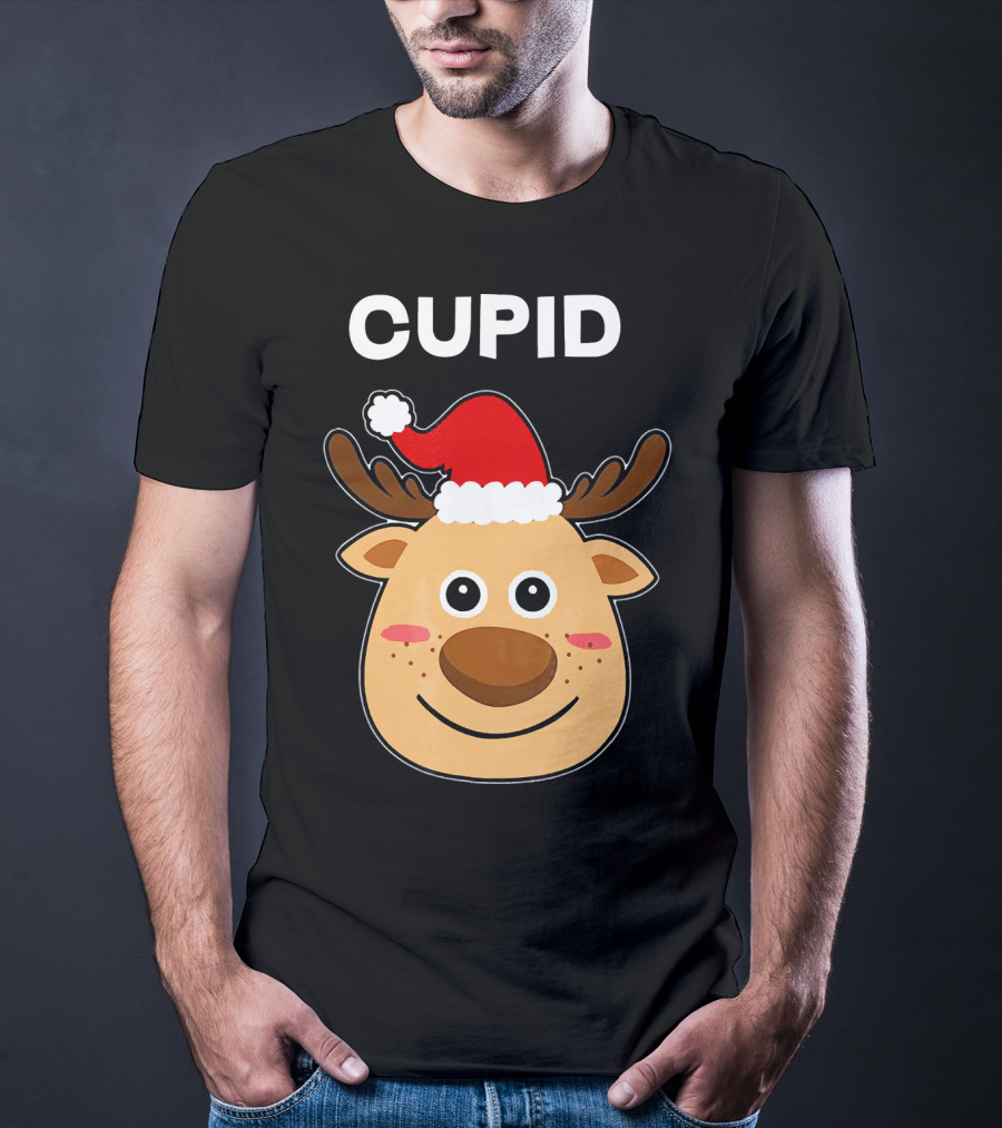 Santa Hat Reindeer Cupid T-Shirt