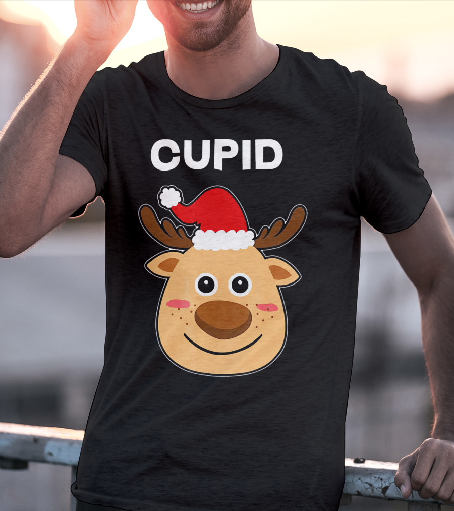 Santa Hat Reindeer Cupid T-Shirt