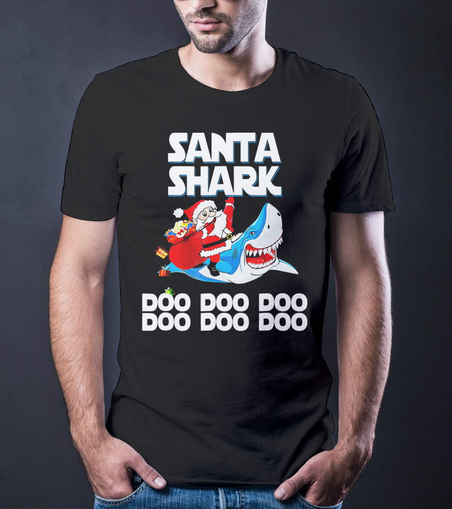 Santa Shark Doo Doo Doo Doo Doo Doo T-Shirt