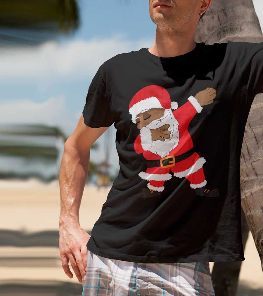 Dabbing Santa Funny Christmas Dab Festive Hip Hop Style Santa Claus T-Shirt