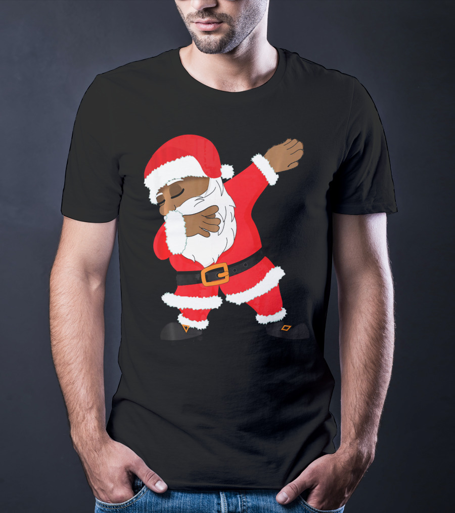 Dabbing Santa Funny Christmas Dab Festive Hip Hop Style Santa Claus T-Shirt