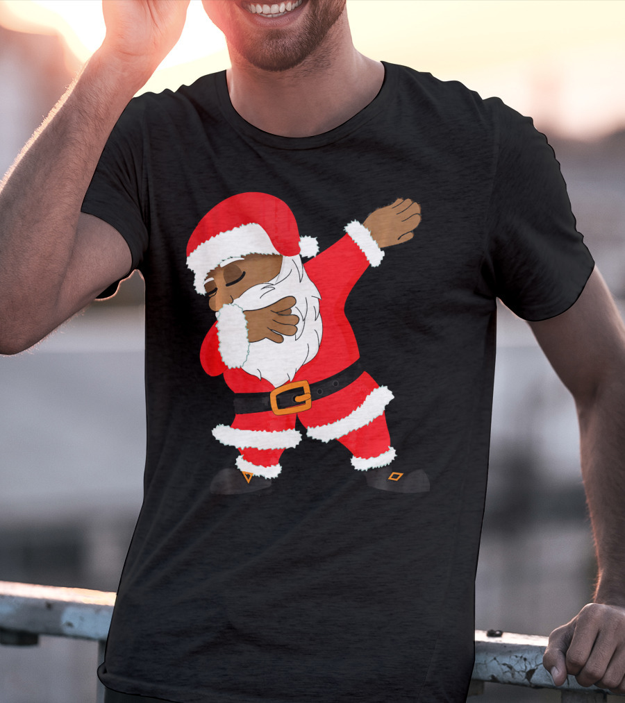 Dabbing Santa Funny Christmas Dab Festive Hip Hop Style Santa Claus T-Shirt