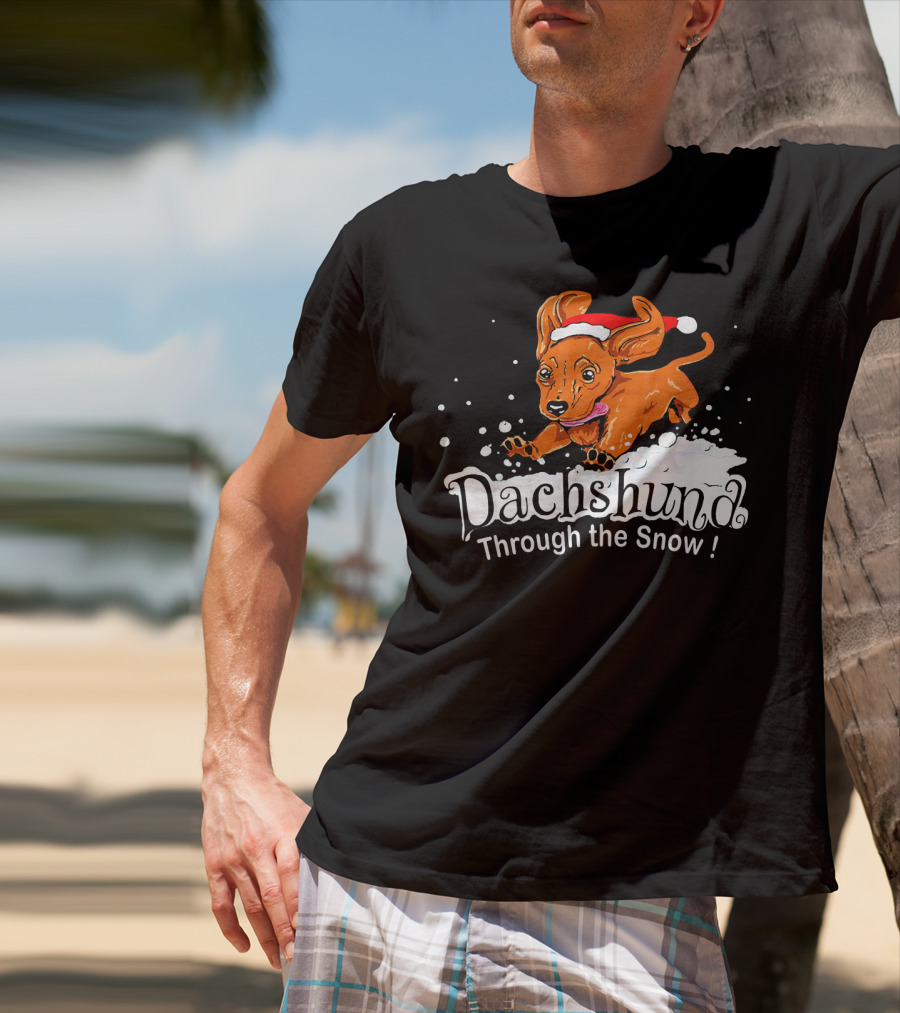 Dachshund Through The Snow T-Shirt