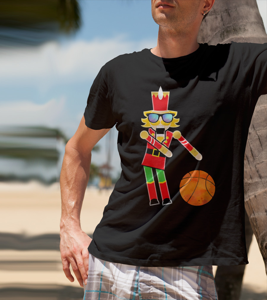 Christmas Nutcracker Basketball Floss Dance T-Shirt