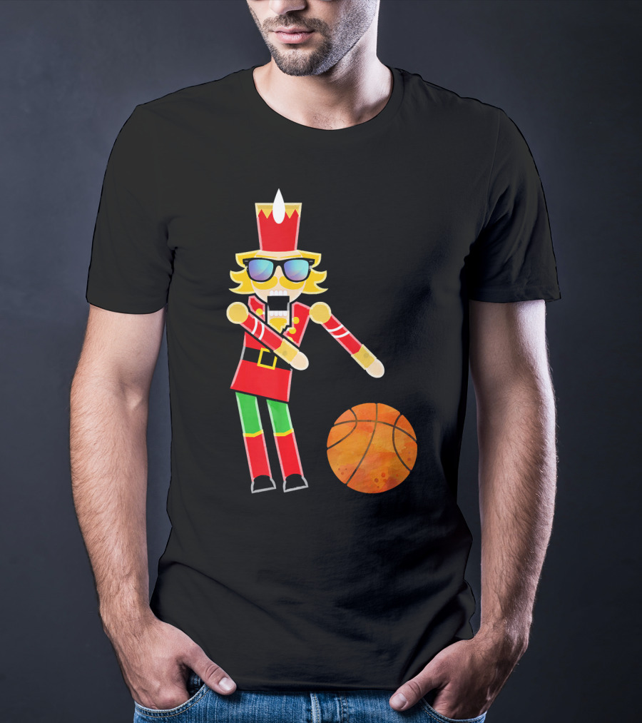 Christmas Nutcracker Basketball Floss Dance T-Shirt