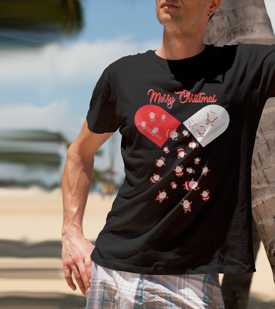 Merry Christmas Santa Capsule Fun T-Shirt