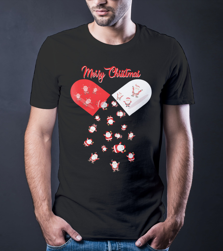 Merry Christmas Santa Capsule Fun T-Shirt