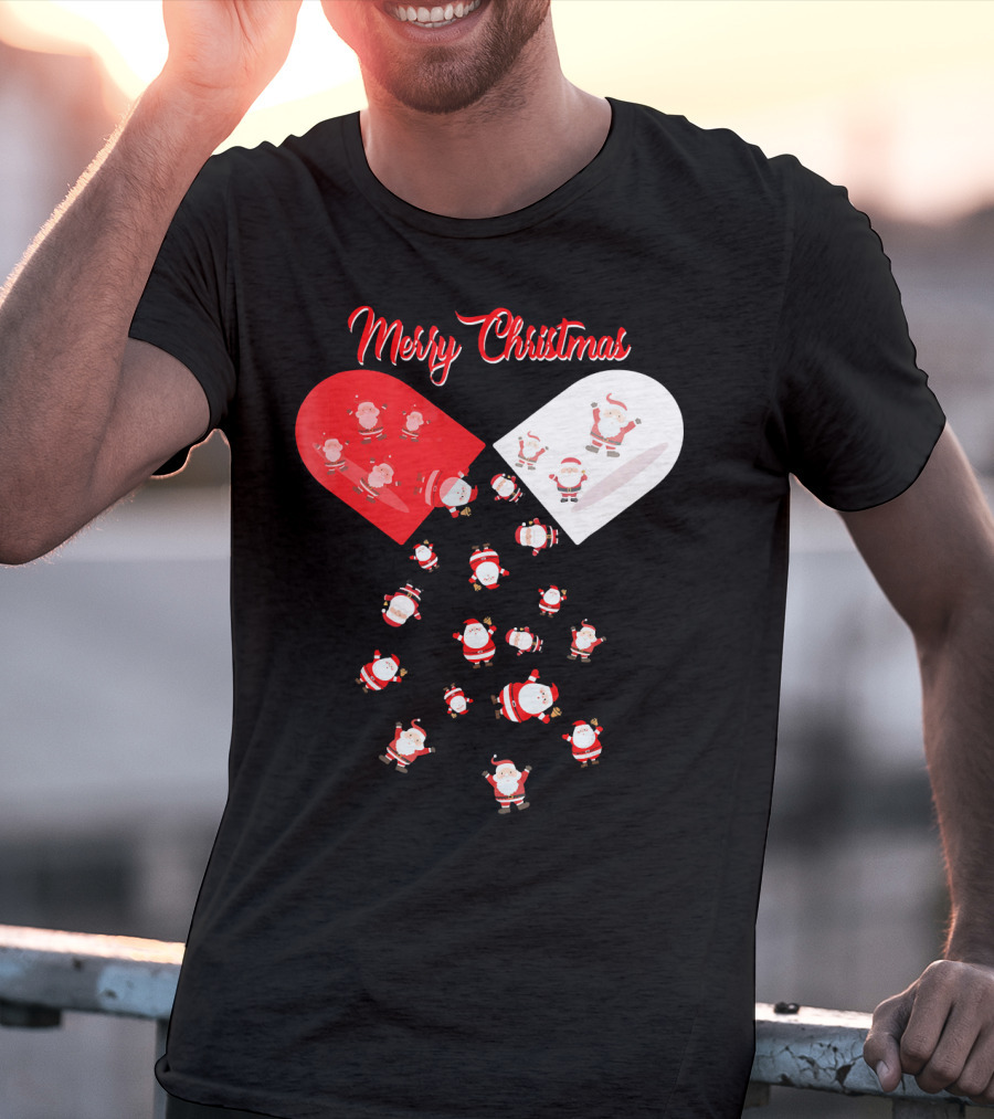 Merry Christmas Santa Capsule Fun T-Shirt