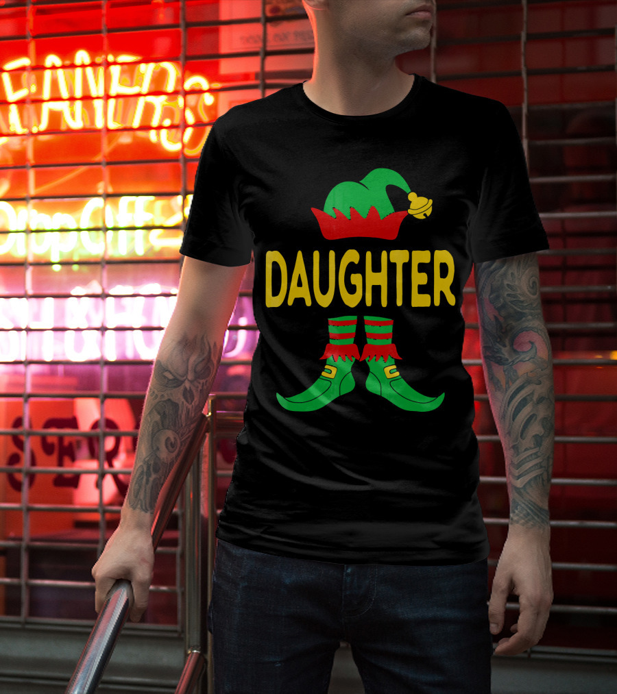 Daughter Elf Christmas Family Matching Outfits T-Shirt