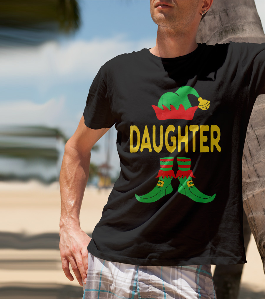 Daughter Elf Christmas Family Matching Outfits T-Shirt