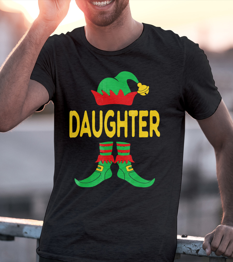 Daughter Elf Christmas Family Matching Outfits T-Shirt