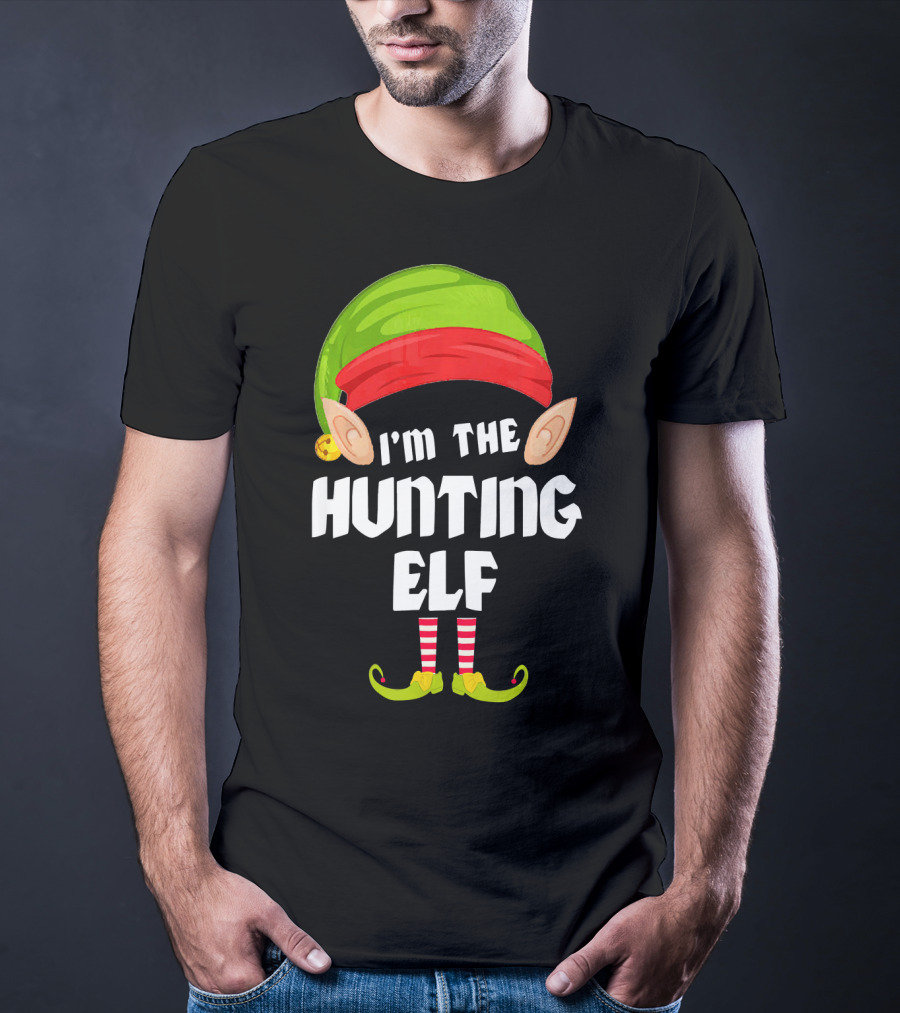 I'm The Funny Hunting Elf Matching Family Group T-Shirt