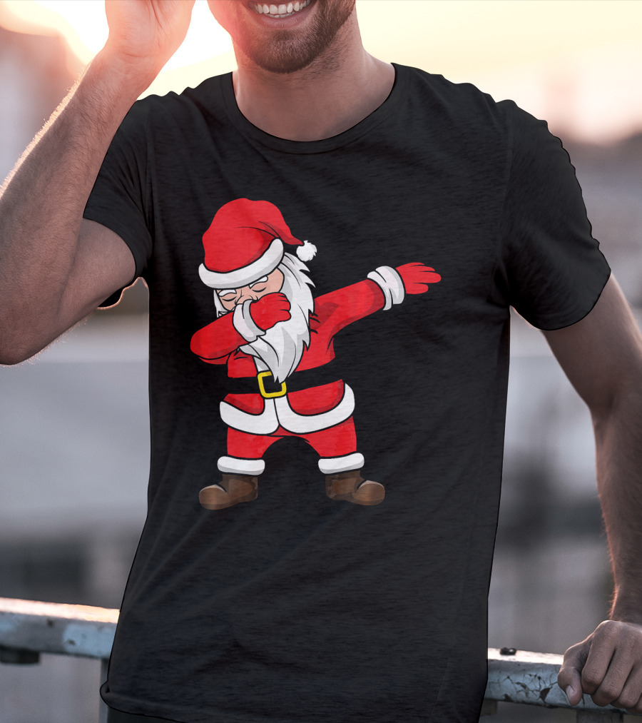 Dabbing Santa Kids Funny Claus Dab Christmas Dance T-Shirt