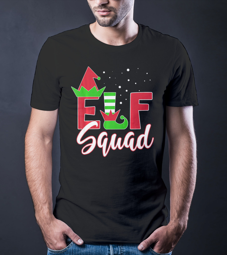 Elf Squad Christmas Teachers Holiday Team T-Shirt