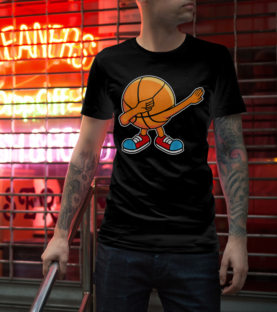 Dabbing Basketball Character With Sneakers T-Shirt