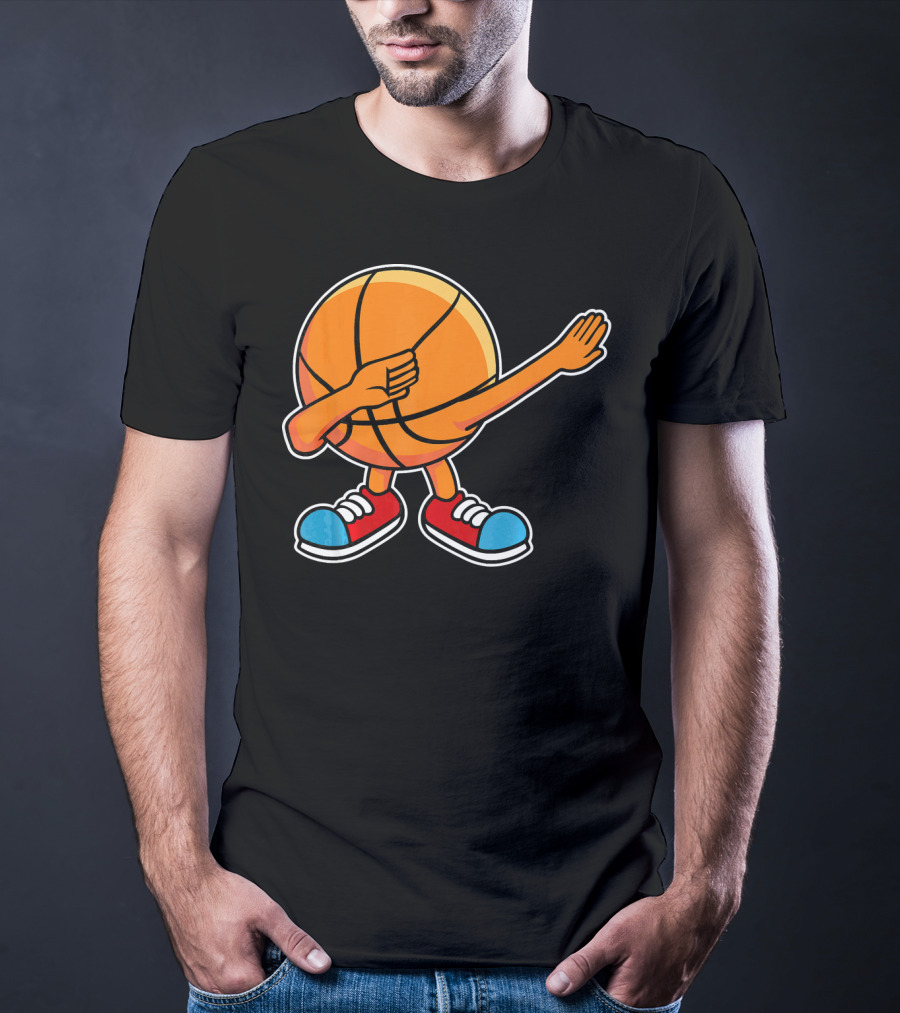 Dabbing Basketball Character With Sneakers T-Shirt
