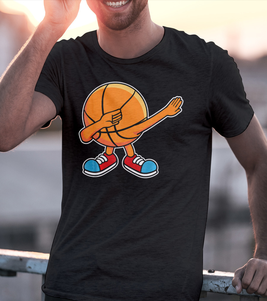 Dabbing Basketball Character With Sneakers T-Shirt