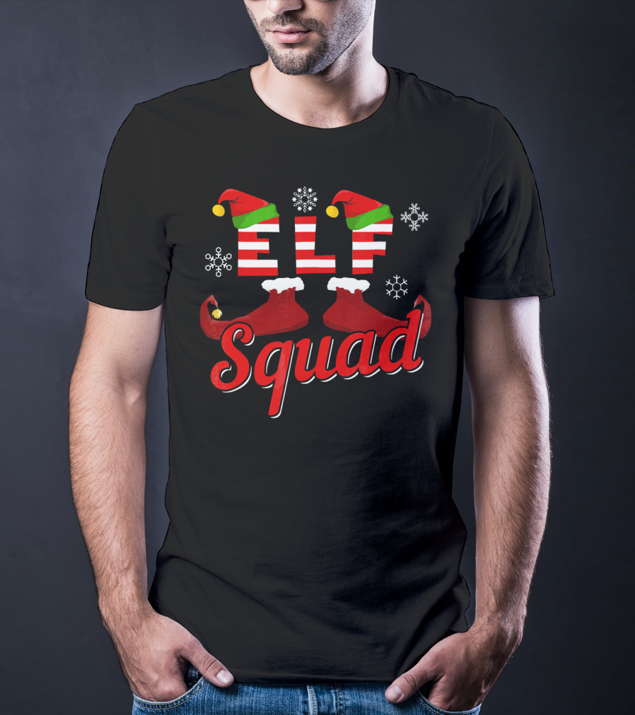 ELF Squad Christmas Family Matching Holiday T-Shirt