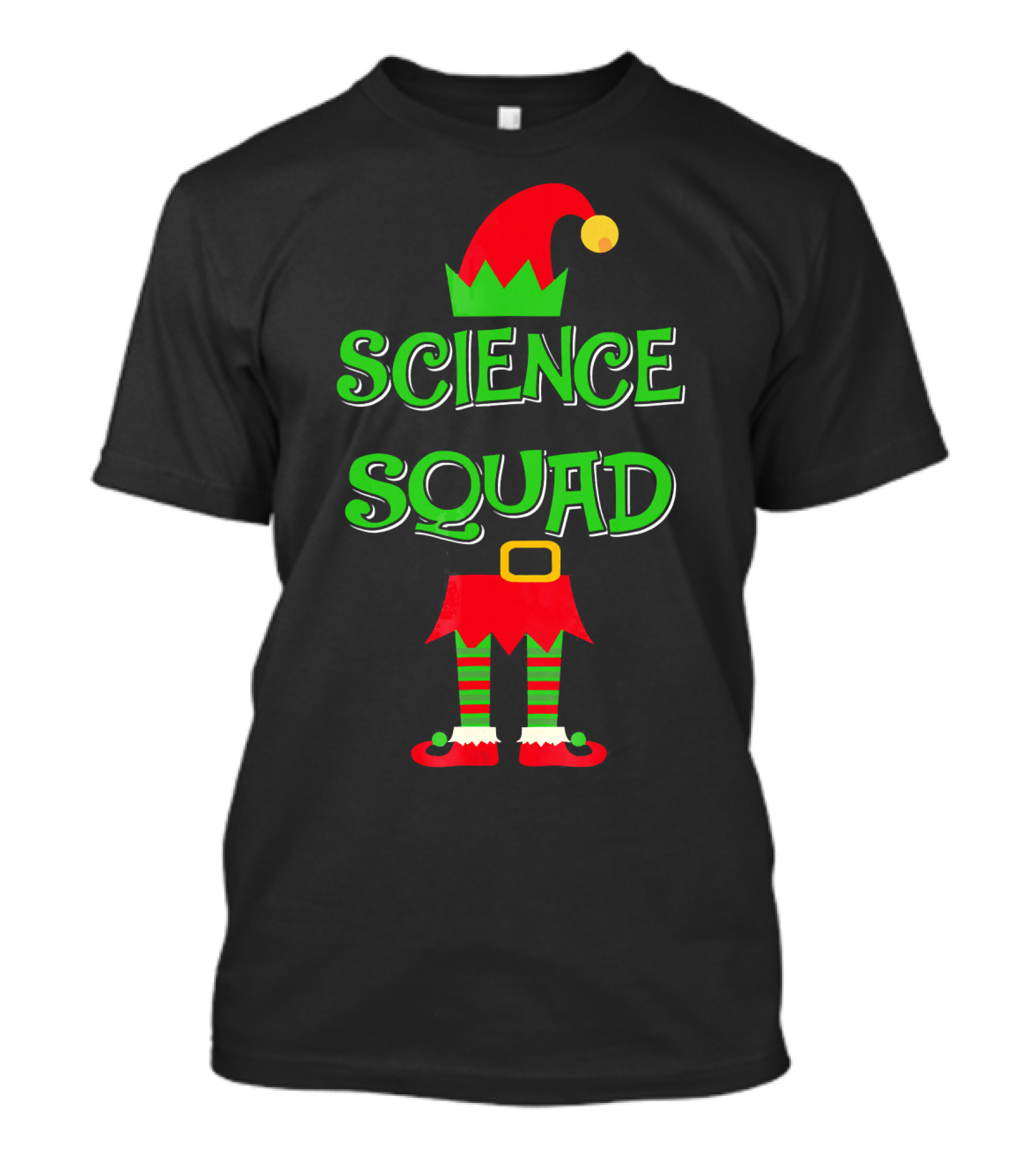 Science Squad Christmas Elf Teacher T-Shirt