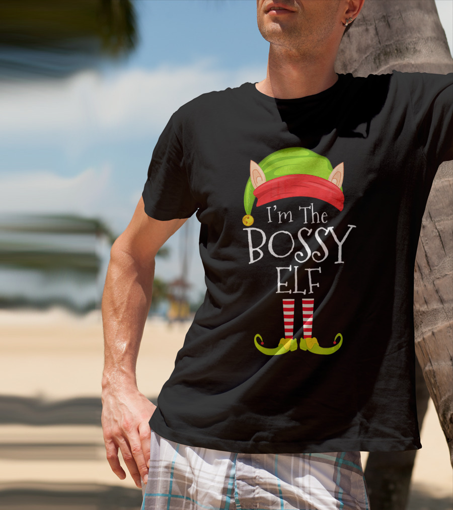 I'm The Bossy Elf Christmas T-Shirt