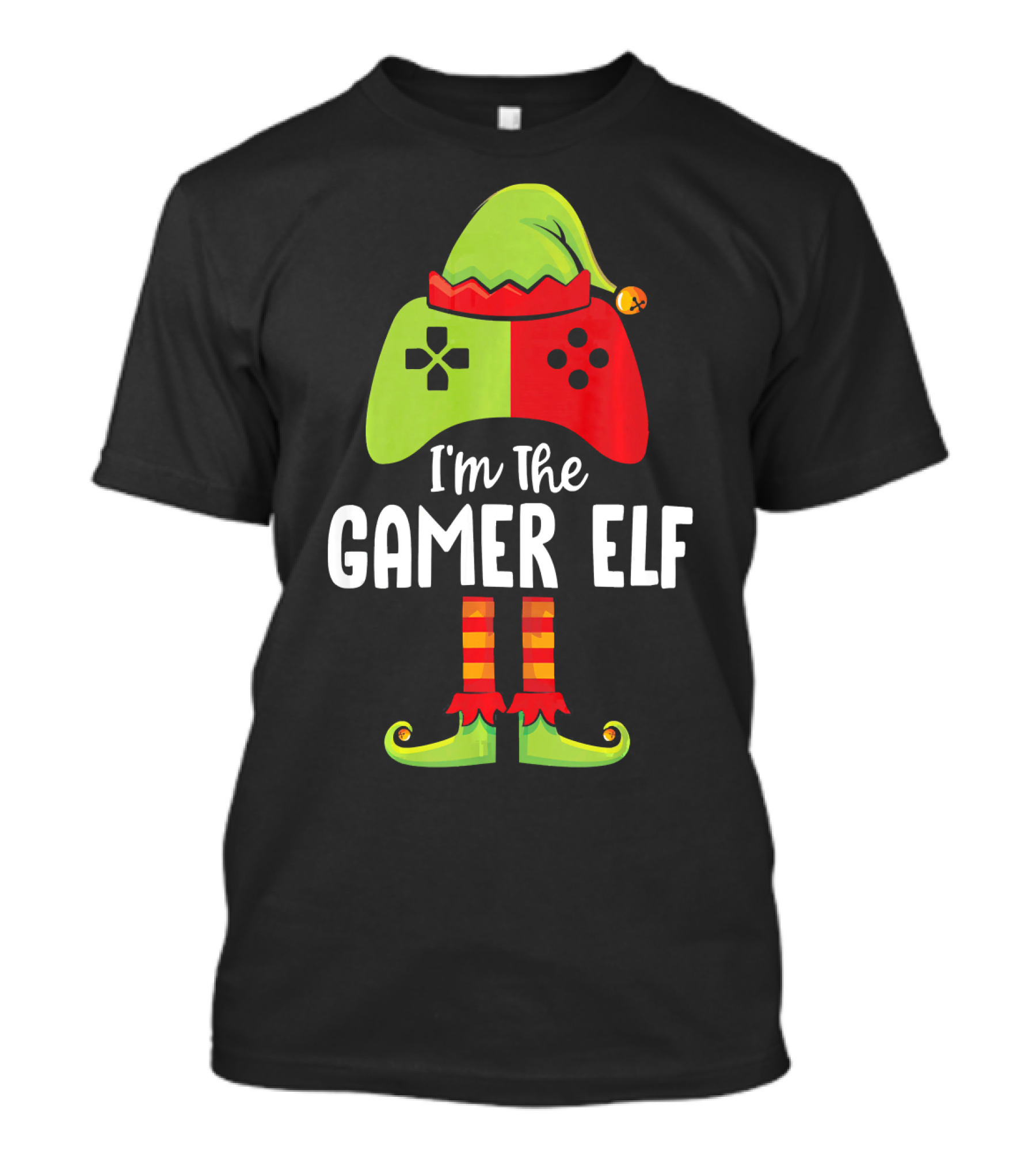 I'm The Gamer Elf Controller Hat Festive Costume T-Shirt