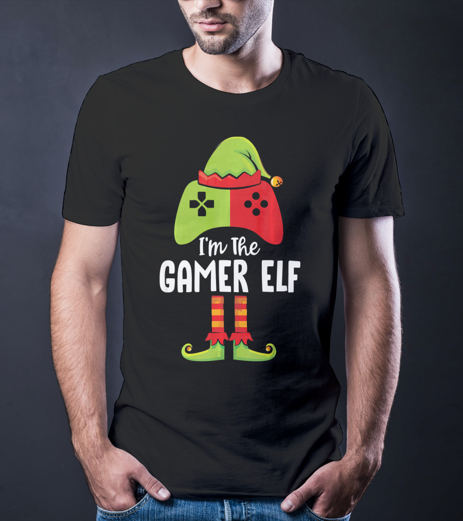I'm The Gamer Elf Controller Hat Festive Costume T-Shirt