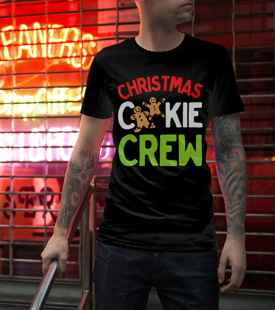 Christmas Cookie Crew With Gingerbread Iconic Festive T-Shirt