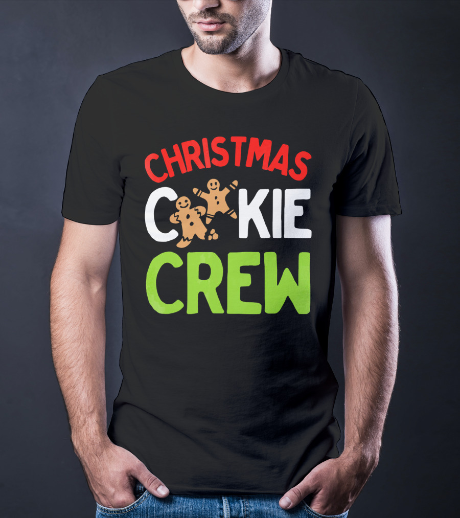 Christmas Cookie Crew With Gingerbread Iconic Festive T-Shirt
