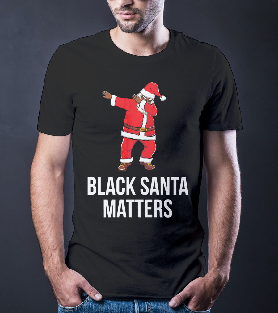Black Santa Matters Dabbing Santa T-Shirt