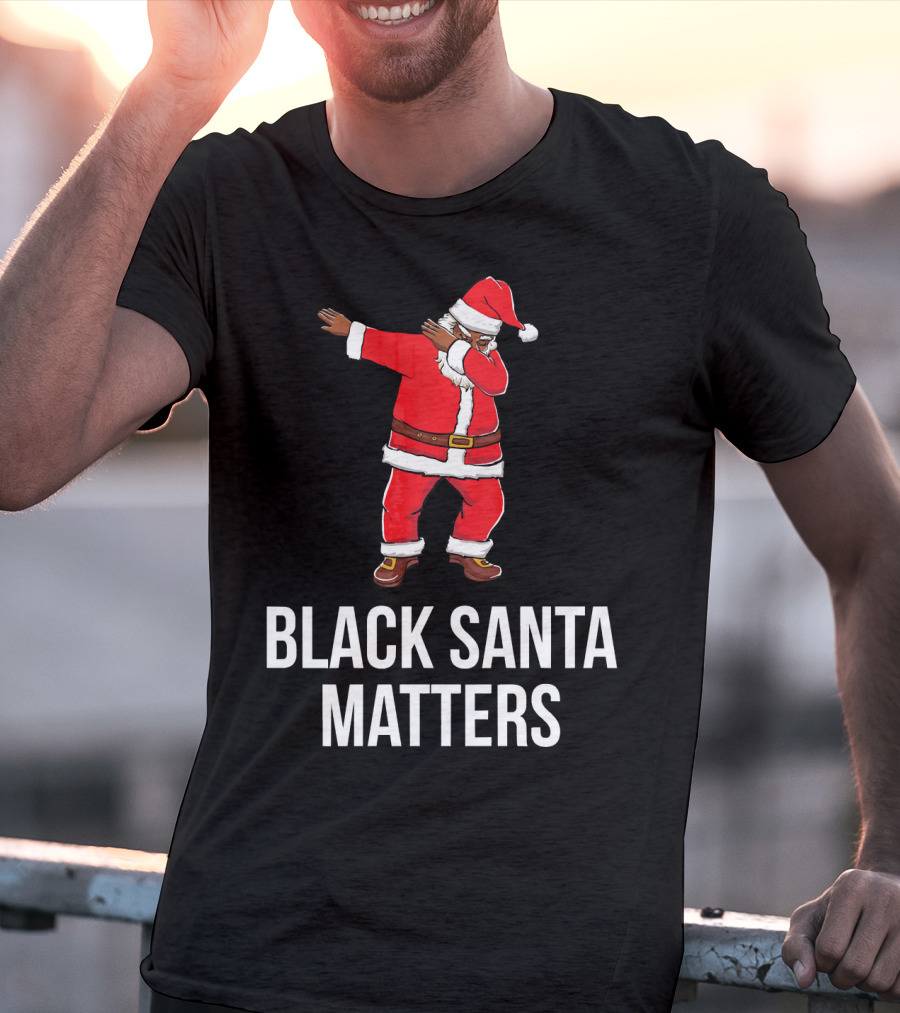 Black Santa Matters Dabbing Santa T-Shirt