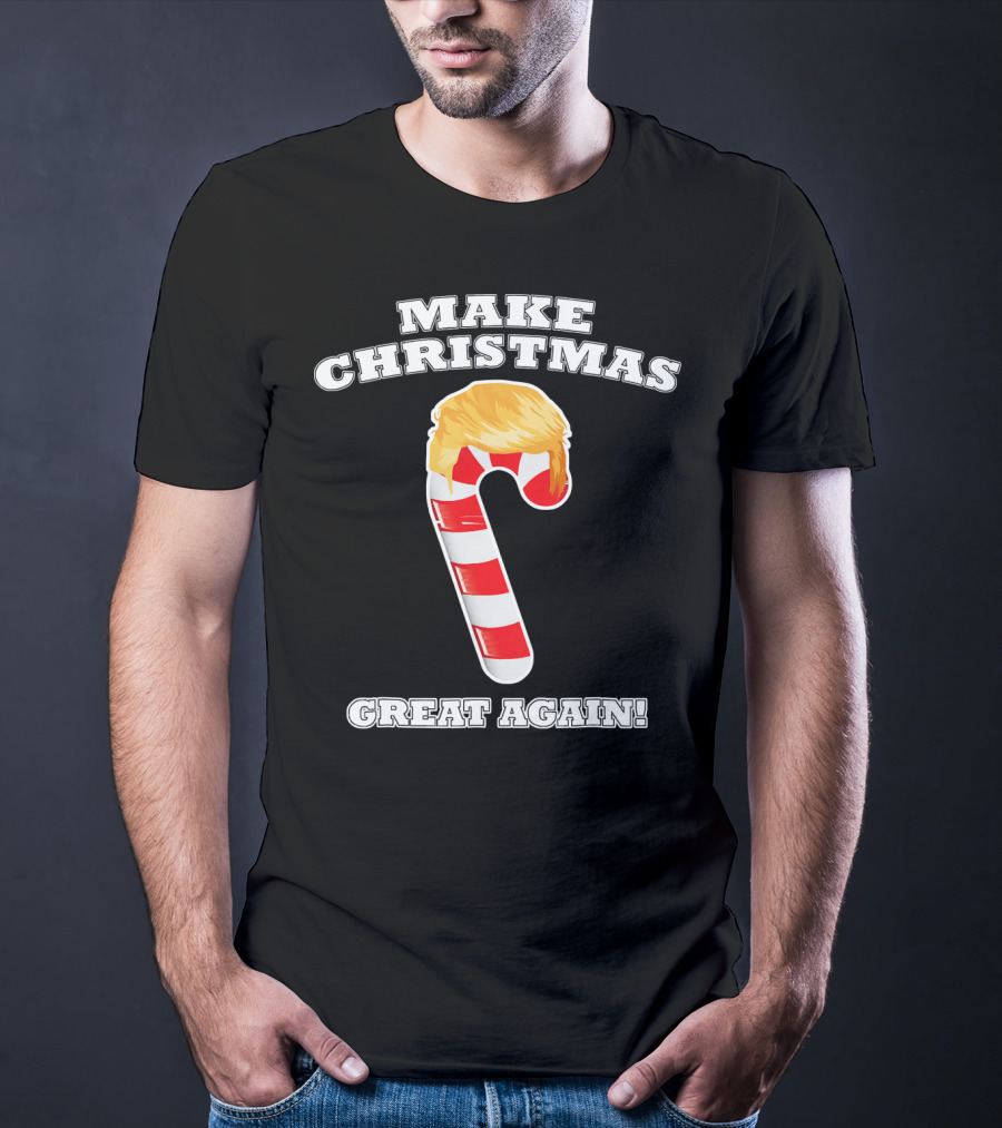 Make Christmas Great Again Candy Cane Holiday T-Shirt