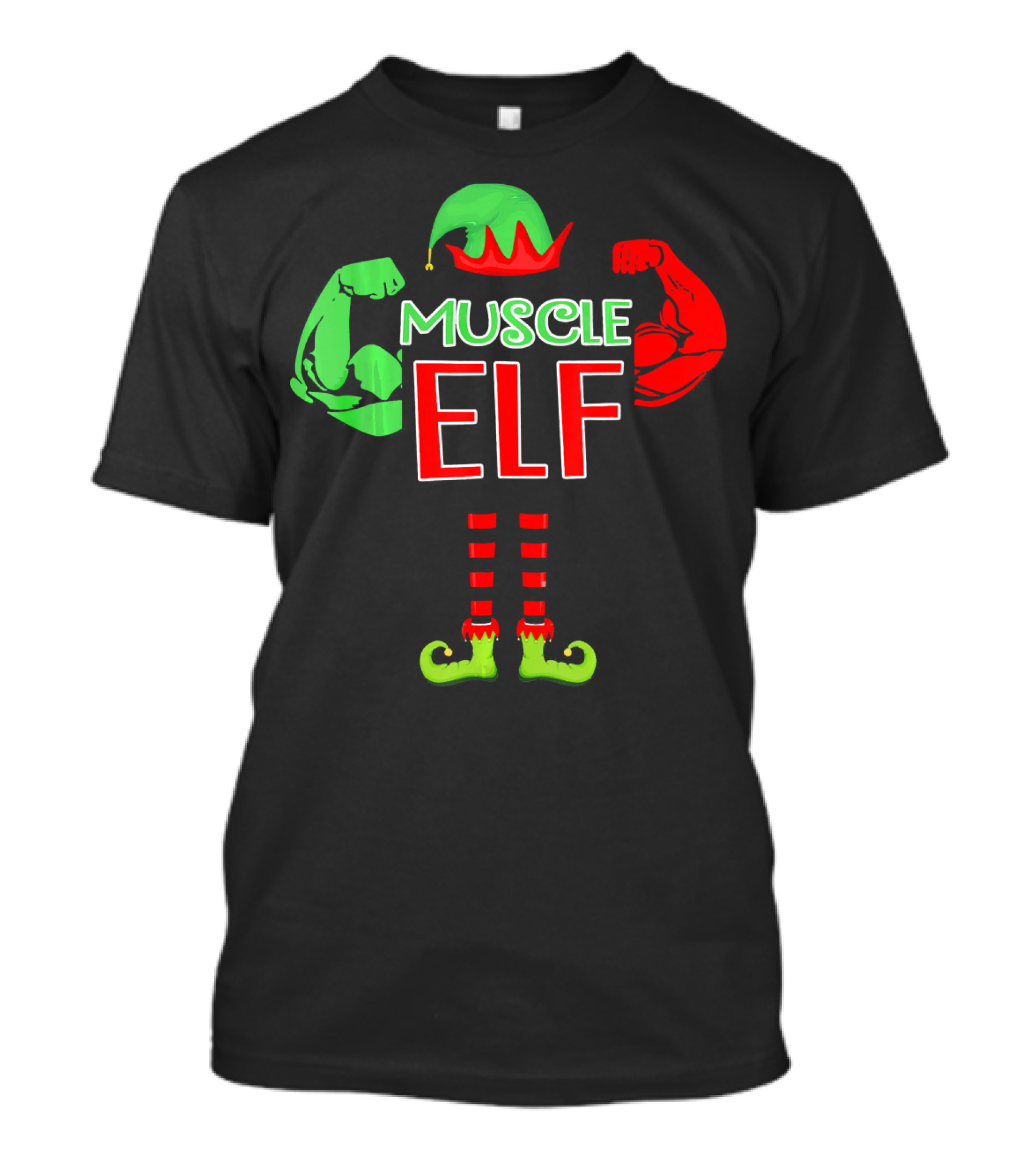 Muscle Elf Funny For Who Love Muscle T-Shirt