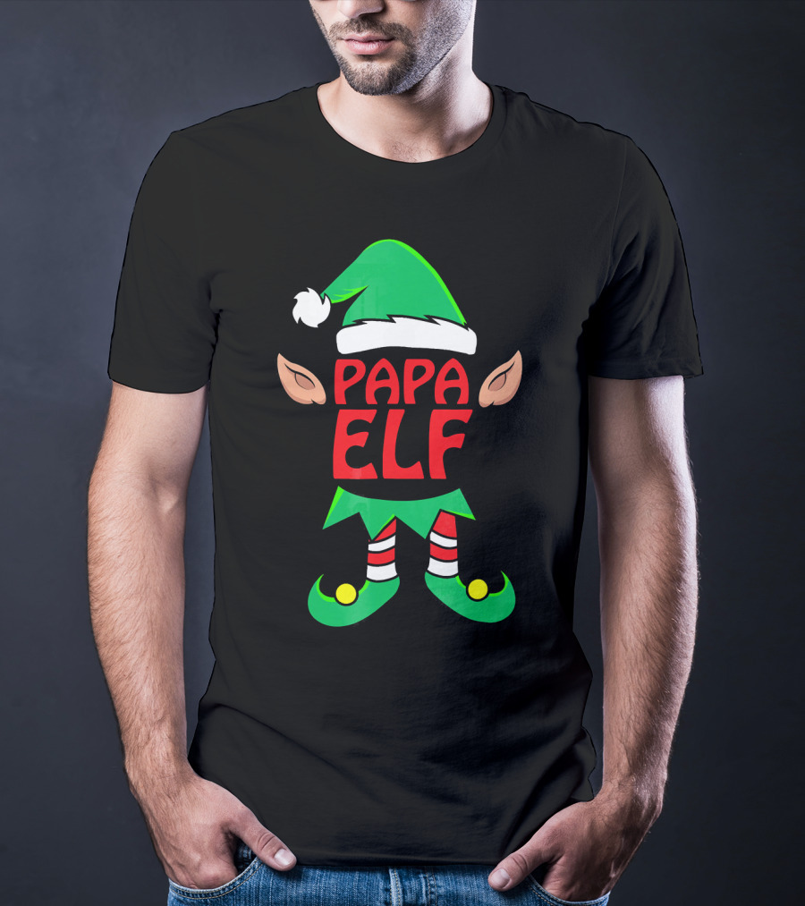 Papa ELF Family Christmas Costume T-Shirt