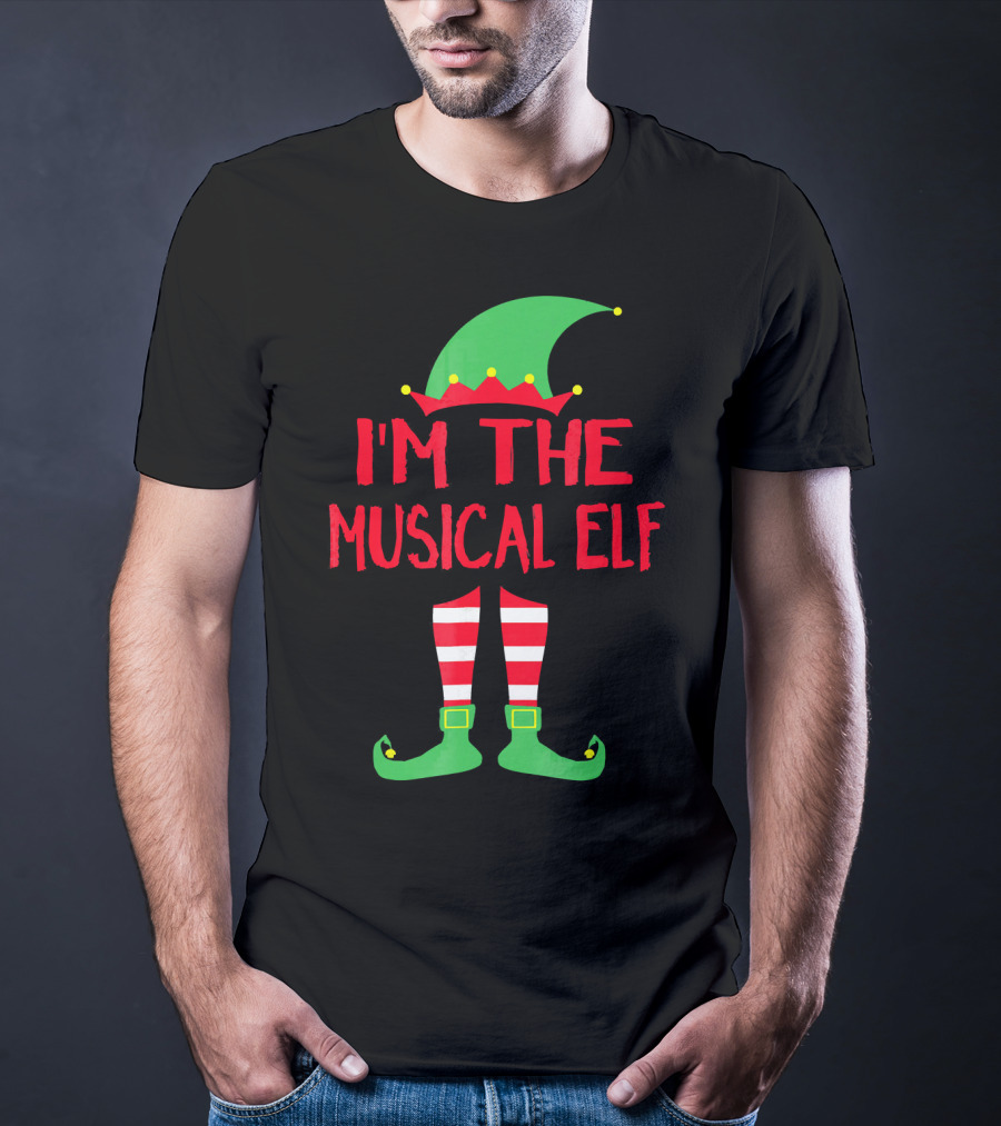 I'm The Musical Elf Matching Family Christmas Pajama Party T-Shirt