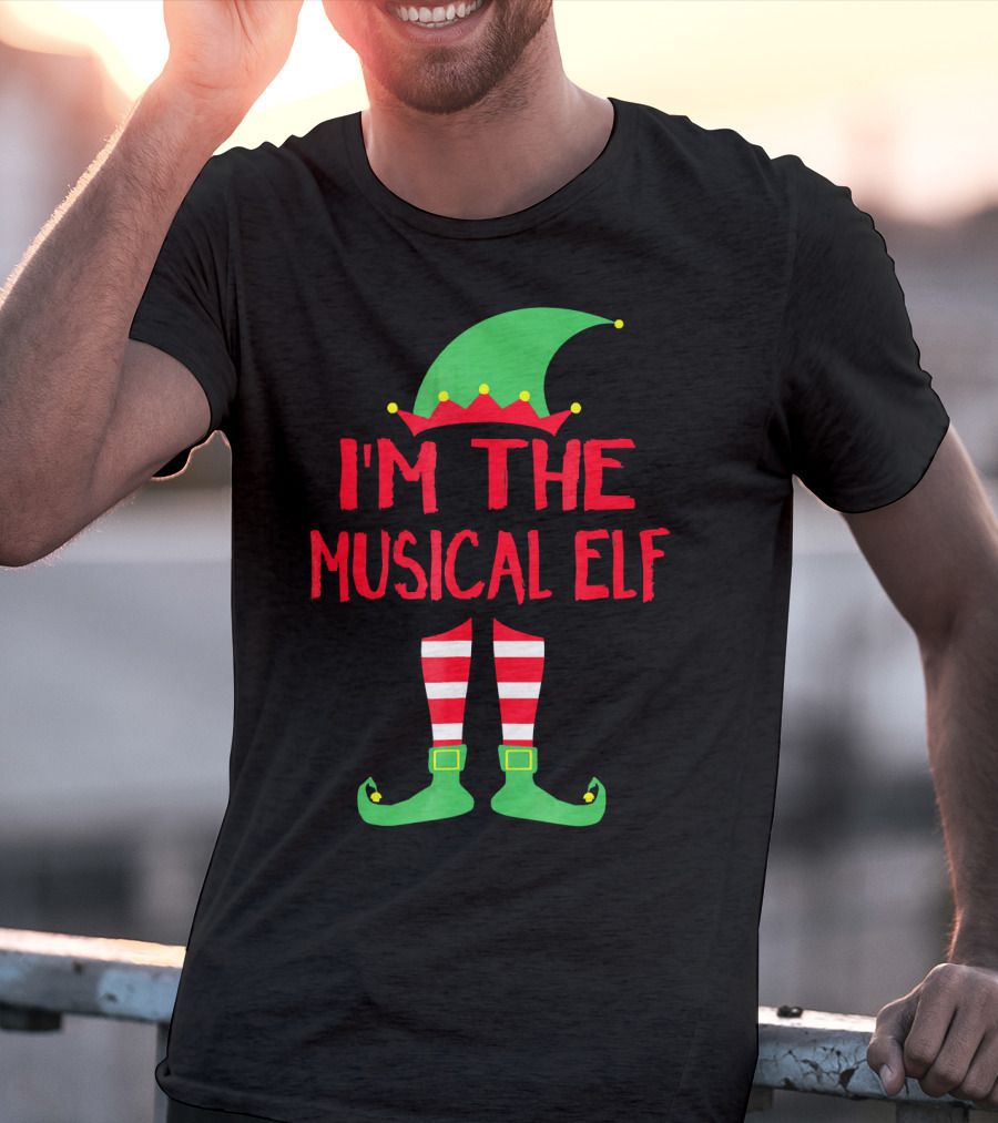 I'm The Musical Elf Matching Family Christmas Pajama Party T-Shirt