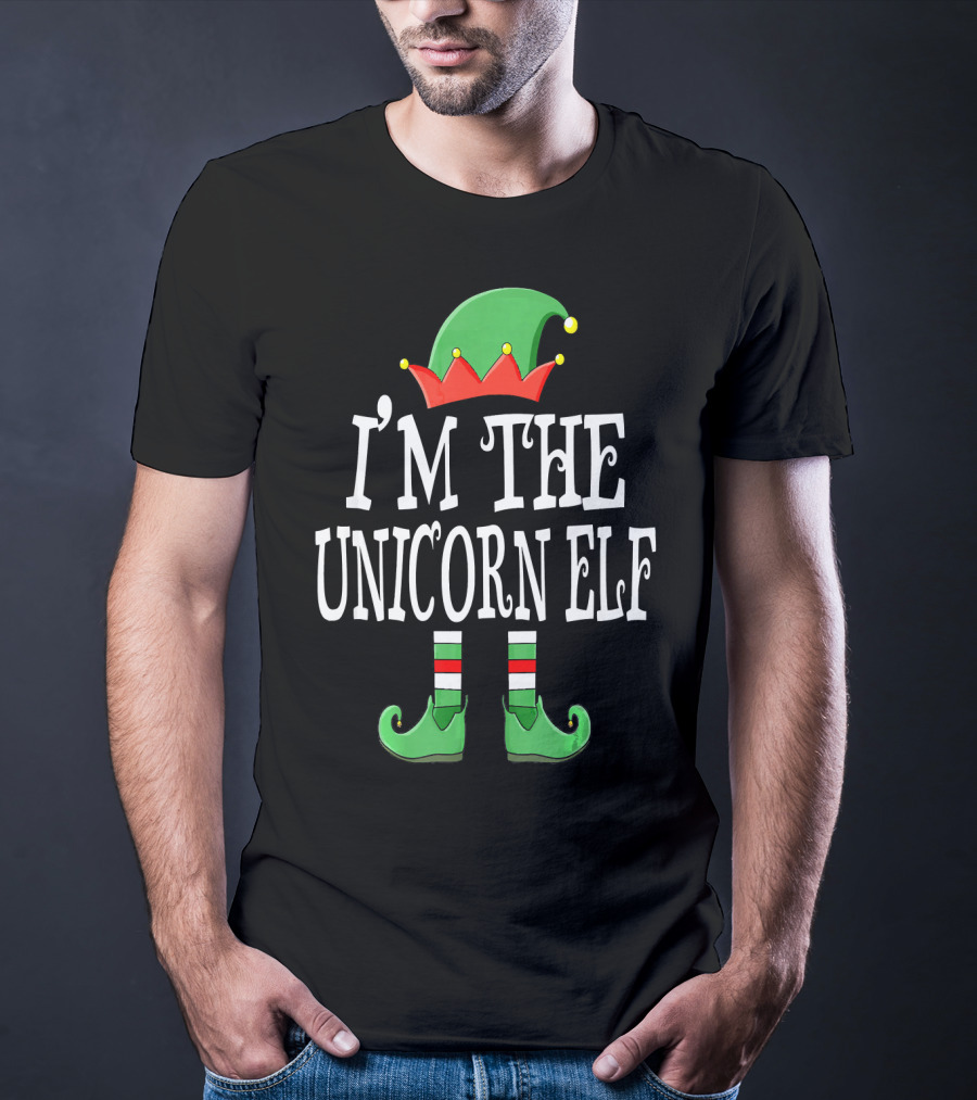 I'm The Unicorn Elf Matching Family Christmas Funny T-Shirt