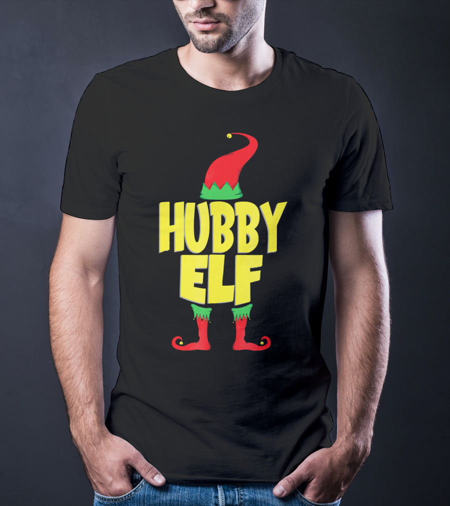 Hubby Elf Christmas Cute Cou T-Shirt