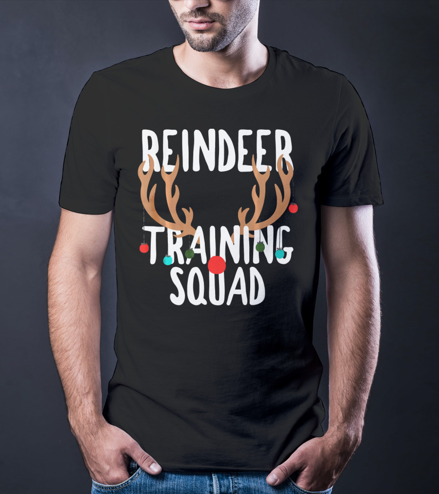 Reindeer Training Squad Team Antler Ornaments T-Shirt