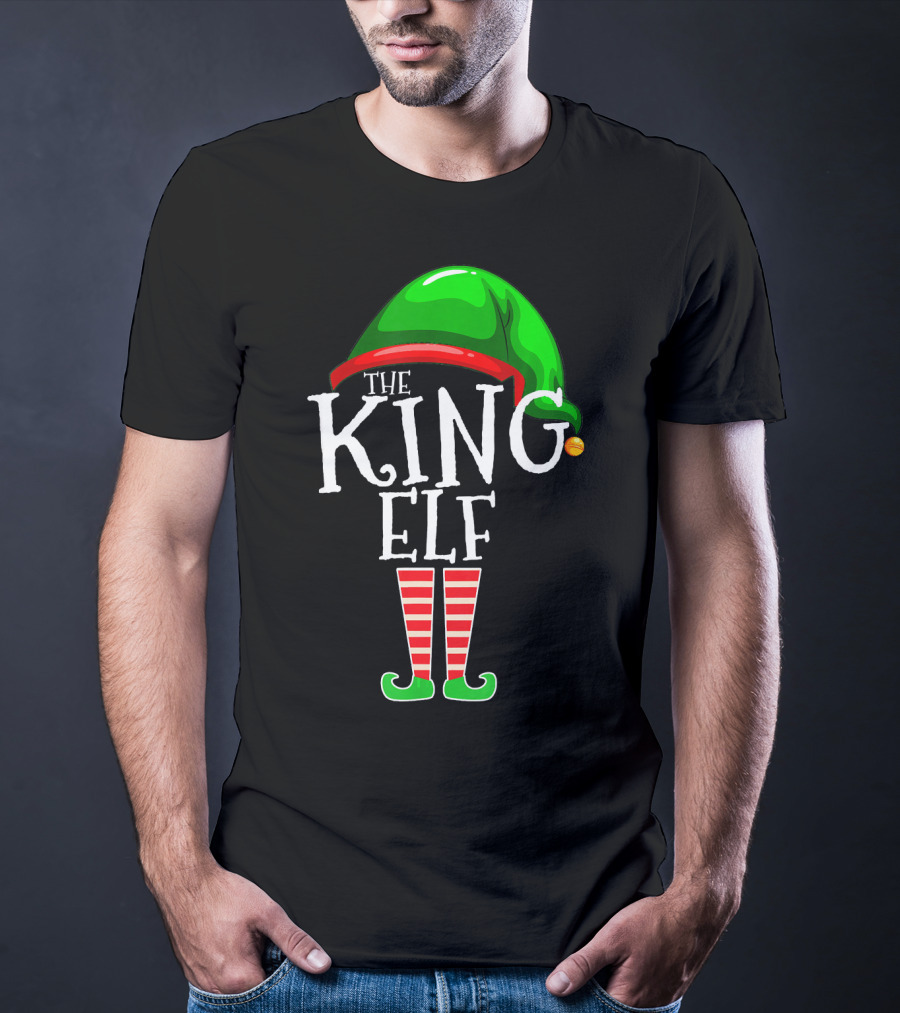 The King Elf Family Matching Group Christmas Outfit Holiday Helper T-Shirt