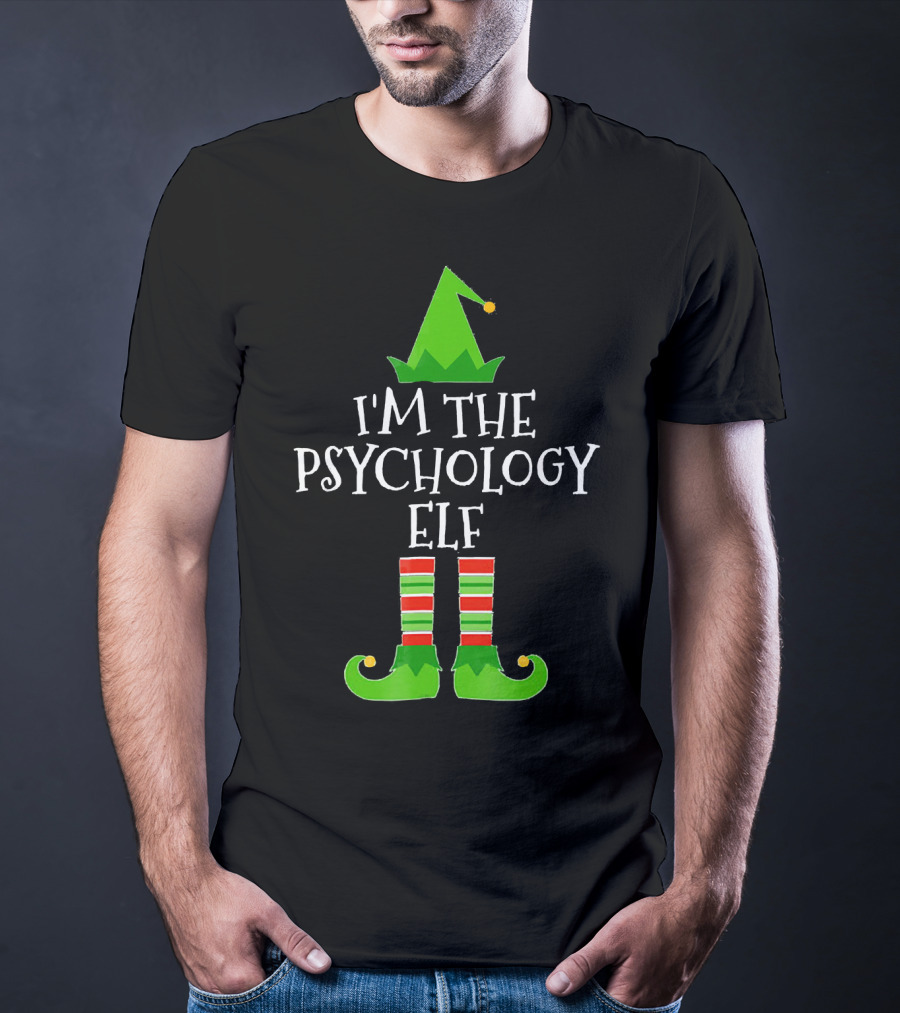 I'm The Psychology Elf Matching Group Christmas T-Shirt