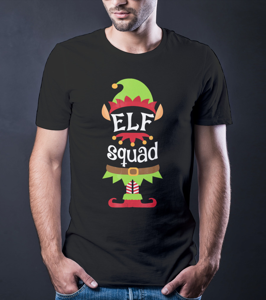 ELF Squad Christmas Funny X Mas Costume T-Shirt