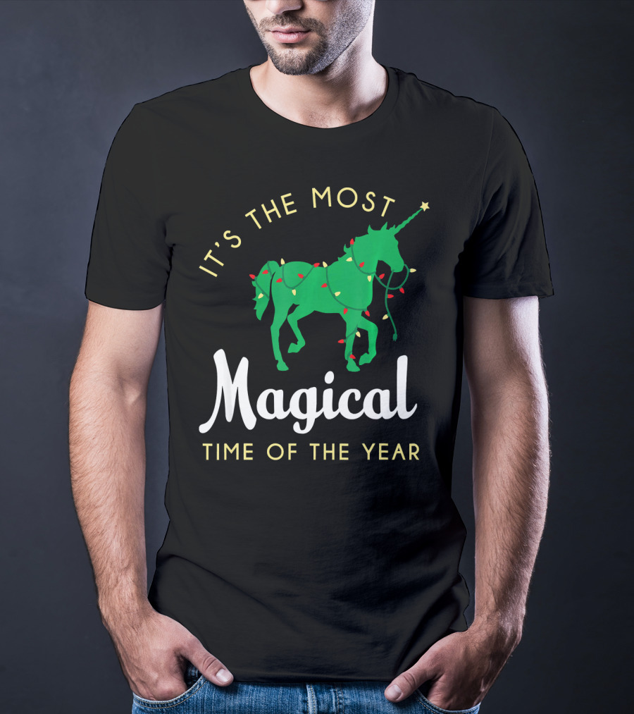 It's The Most Magical Time Of The Year Christmas Unicorn T-Shirt