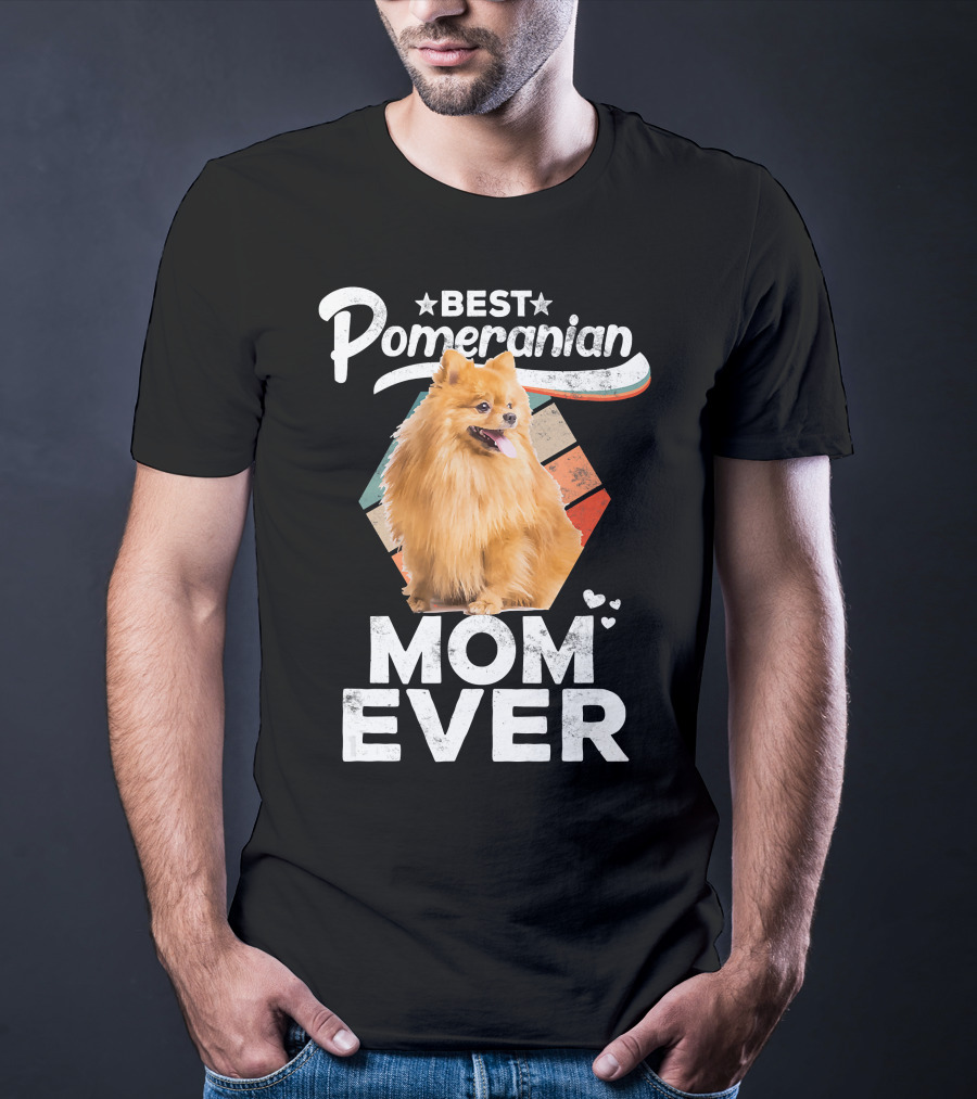 Best Pomeranian Mom Ever Pomeranian Lovers T-Shirt